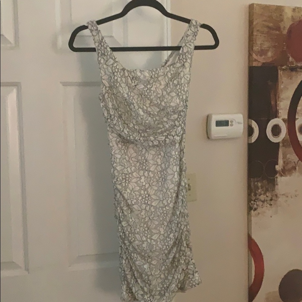 White and black party dress
